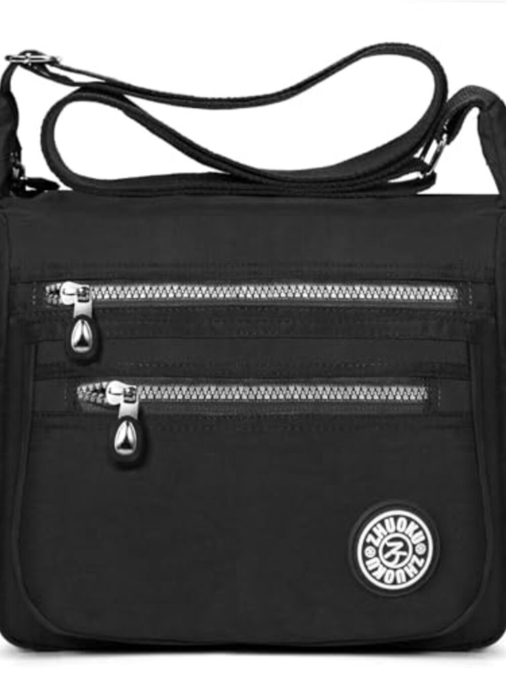 Nylon Shoulder Bag Waterproof Crossbody Purse Travel Messenger Organizer